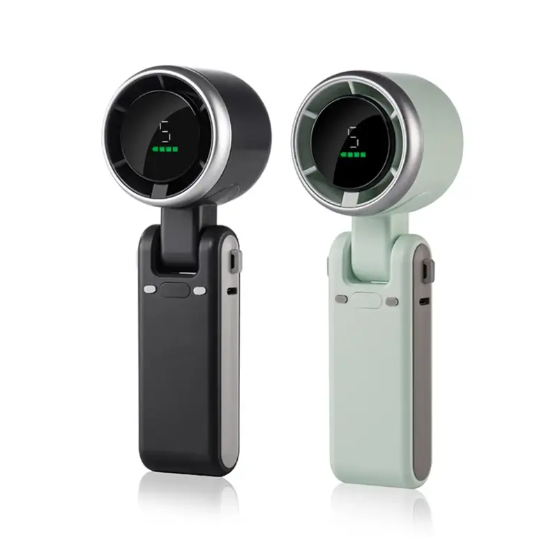 USB-C Charging Handheld High Speed Fan, 5-speed Wind Speed Fan, Foldable & Hanging Neck Fan Suitable for Family, Travel, and...