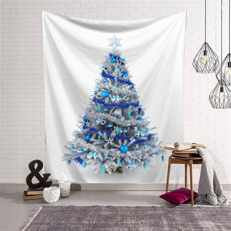 Well Arranged Christmas Tree Art Decor Wall Tapestry - Aperturee