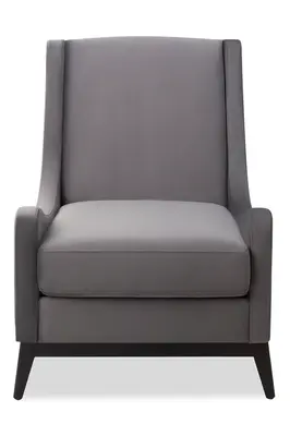 Night Gray Velvet Accent Chair | Liang & Eimil Lima