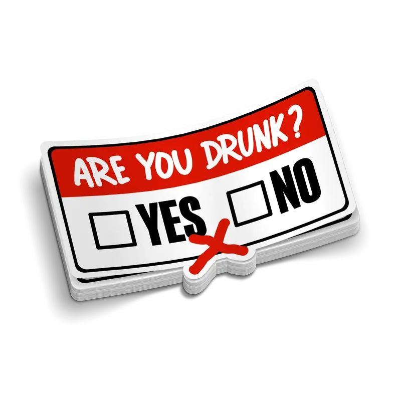 Are You Drunk? Hard Hat Decal