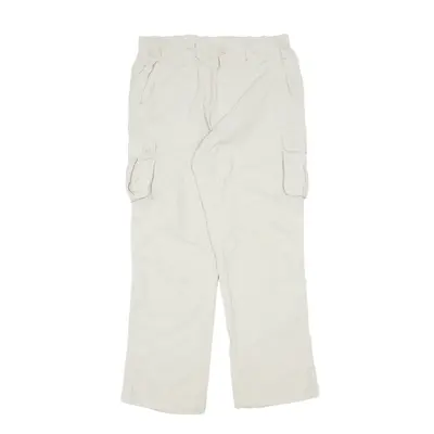 SWITCHER Cargo Trousers Cream Regular Straight Womens W32 L30