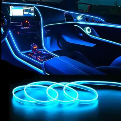 USB Car Atmosphere LED Light Strip, USB Neon Strip Light, Car Interior Decorative Light for Car Bedroom Bar
