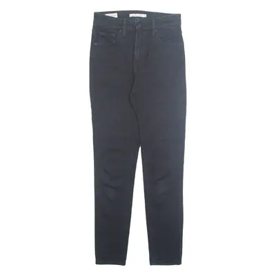 LEVI'S Big E 721 Womens Jeans Black Regular Skinny W26 L28