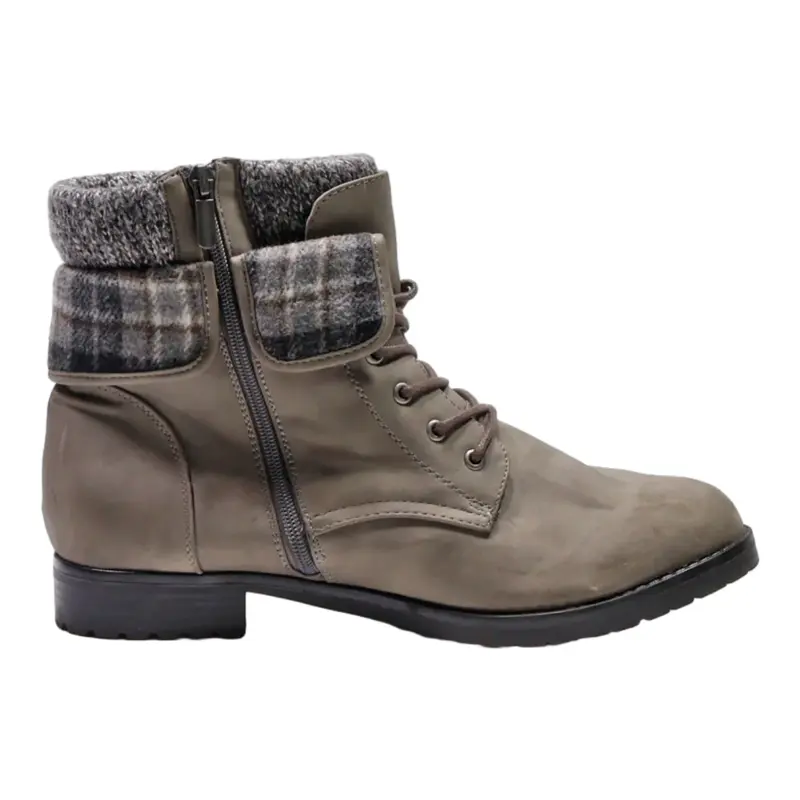 TORRID Lace-Up Boots Grey Synthetic Mens UK 9.5