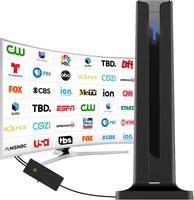 Digital TV Antenna for Smart TV Indoor,2025 TV Antenna with 3M Stick Base, 360°&Long Range Reception HDTV Antenna for Local ...