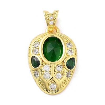 Brass Micro Pave Cubic Zirconia Pendants