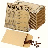 Seed Saving Envelope, 20/50pcs Seed Storage Envelope with Planting Guide, Seed Bags for Flower & Vegetable Seeds Storage, Gr...