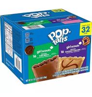 POP TARTS Girl Scouts Thin Mints and Frosted Coconut Caramel Pastries, 32 Count