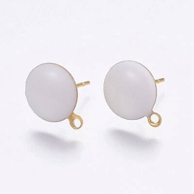 Ion Plating(IP) 304 Stainless Steel Stud Earring Findings