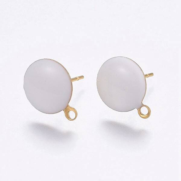 Ion Plating(IP) 304 Stainless Steel Stud Earring Findings