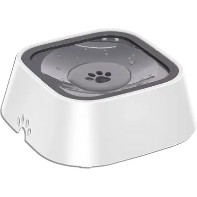 Dog Bowl Dog Water Bowl No Spill Pet Water Bowl No Drip Slow Water Feeder Dog Bowl No-Slip Pet Water Dispenser 35oz Slow Drin...