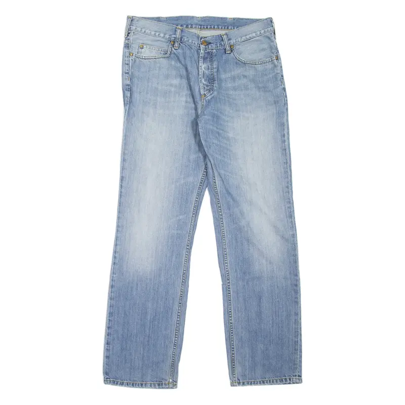 CARHARTT Texas Pant Mens Jeans Blue Regular Straight Stone Wash W33 L32