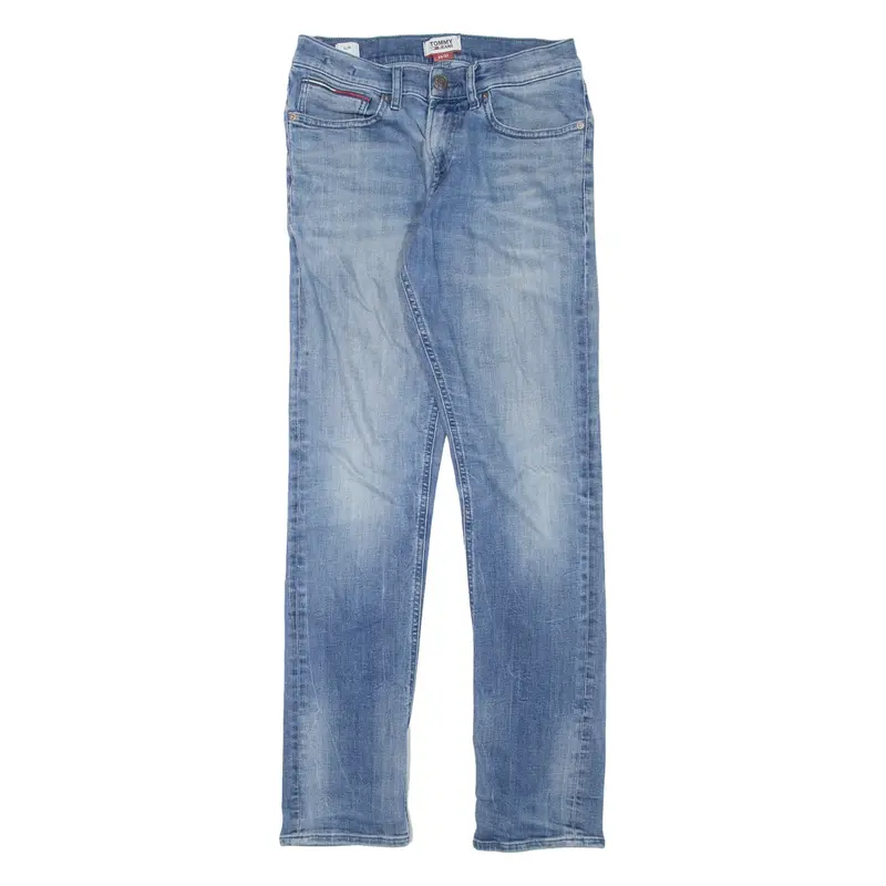 TOMMY HILFIGER Scranton Mens Jeans Blue Slim Straight Stone Wash W29 L32