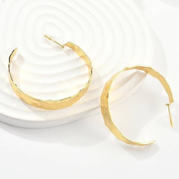 Brass Stud Earrings