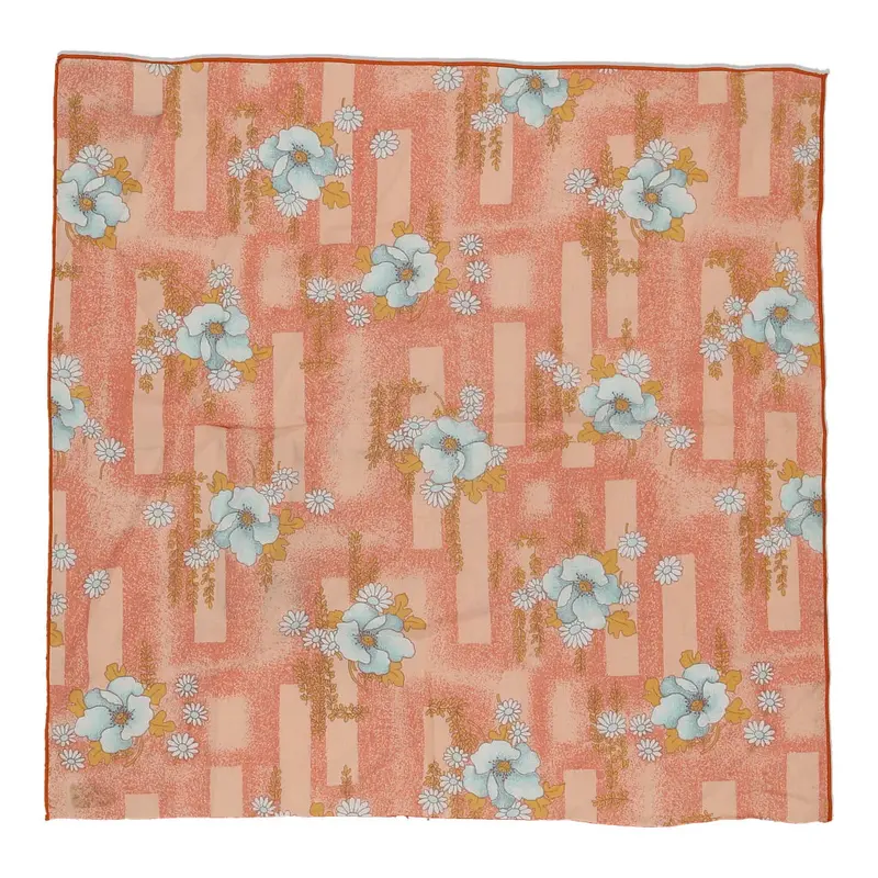 Unbranded Floral Scarf - No Size Pink Polyester