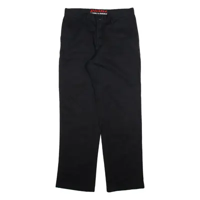 DICKIES Mens Trousers Black Regular Straight W30 L32