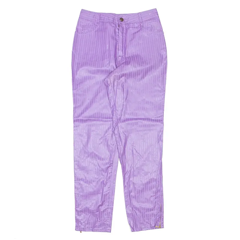 MAD JEANS Striped Purple Trousers W26 L28