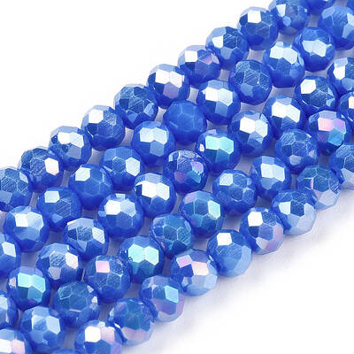 Electroplate Glass Beads Strands