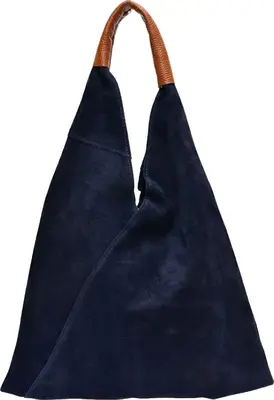 Anna Luchini Borsa A Mano In Pelle blu Da Donna