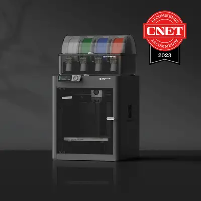 Bambu Lab P1S 3D Printer, P1S Combo (with AMS), Support Up to 16 Colors/Multi Materials, 500mm/s Fast Printing & High Precisi...