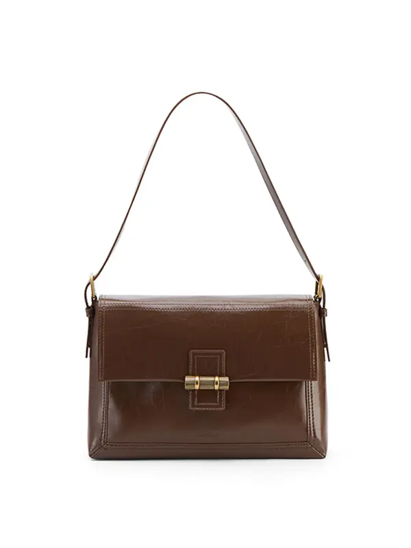 Smting Flap Bag with Bamboo Slips Lock