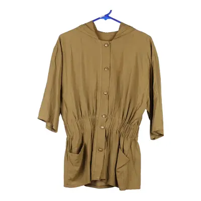 Unbranded Shirt - Small Khaki Viscose