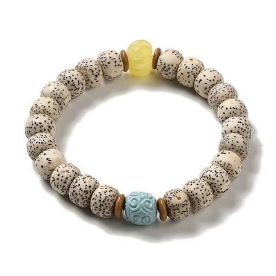 Synthetic Turquoise & Moon and Star Bodhi Beaded Stretch Bracelets