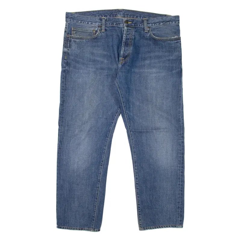 CARHARTT Klondike Pant Mens Jeans Blue Regular Tapered Stone Wash W38 L29