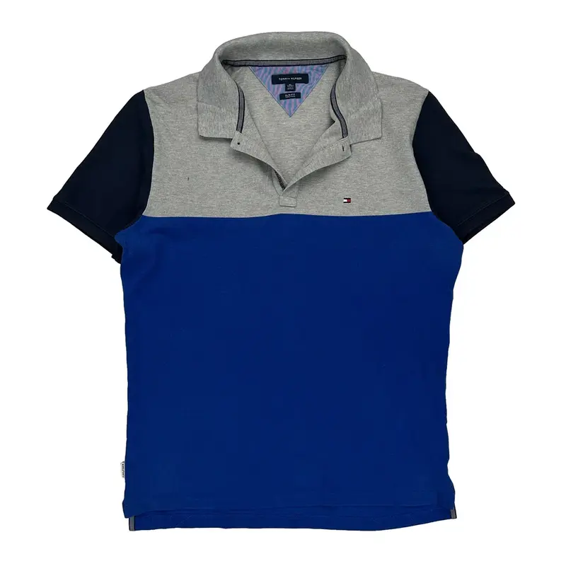 Tommy Hilfiger Slim Fit Polo Shirt - XL Blue Cotton