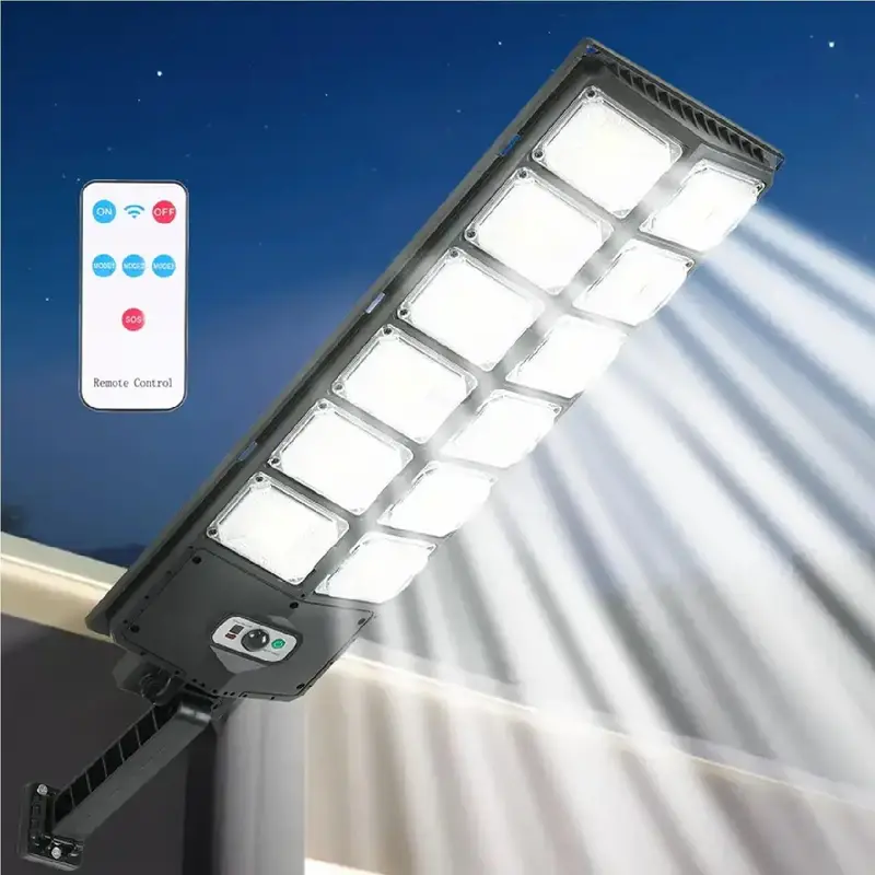 【German Selection】Commercial Parking Lot Light,Solar Street Lights Outdoor,  6500K Dusk to Dawn Solar Security Flood Ligh...
