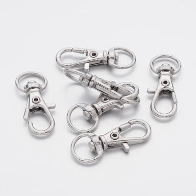 Alloy Swivel Lobster Claw Clasps