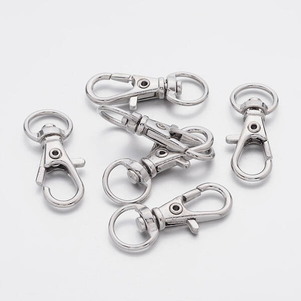 Alloy Swivel Lobster Claw Clasps