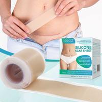 Silicone Scar Sheet, 1 Box Reusable Scar Tape, Waterproof Invisible Scar Care Tool for Women & Men, Skin Care Tool for Daily ...