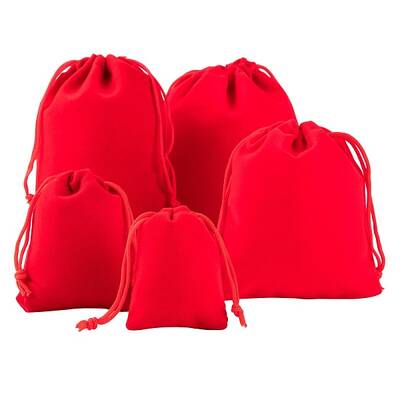 5 Style Rectangle Velvet Pouches