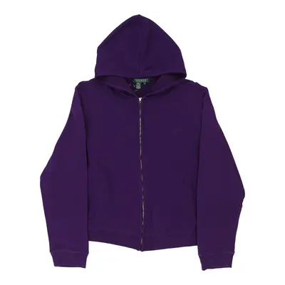 Age 12-13 Ralph Lauren Hoodie - Small Purple Cotton