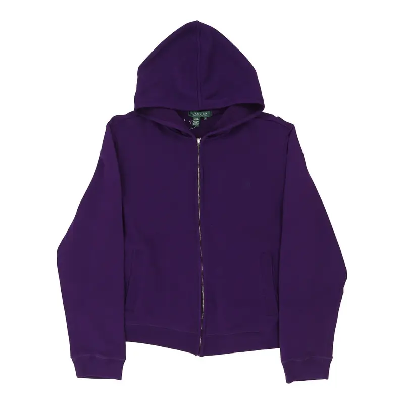 Age 12-13 Ralph Lauren Hoodie - Small Purple Cotton