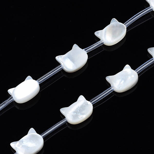 Natural White Shell Beads Strands