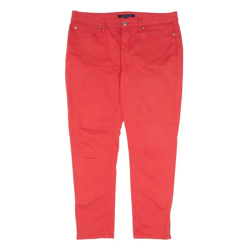 TOMMY HILFIGER Trousers Red Slim Tapered Womens W32 L26
