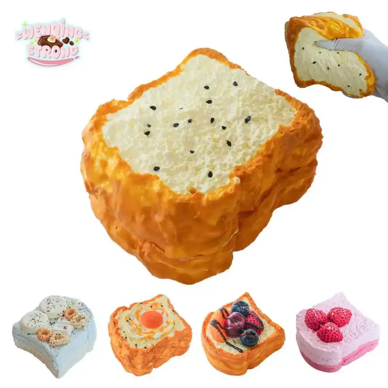 [WenQing Taba Squishy] Handmade taba squishy squishies/yellow bread series, best-selling in the store Sticky Squeeze Toys Gif...