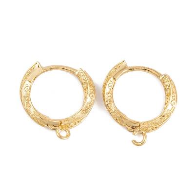 Rack Plating Brass Hoop Earring Findings