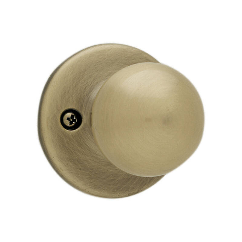 Kwikset Polo Half Dummy Knob, Antique Brass