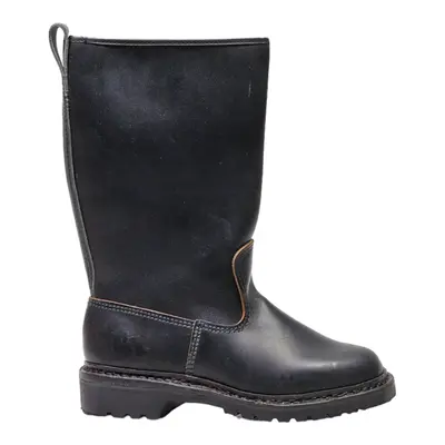 High Boots Black Leather Mens UK 7