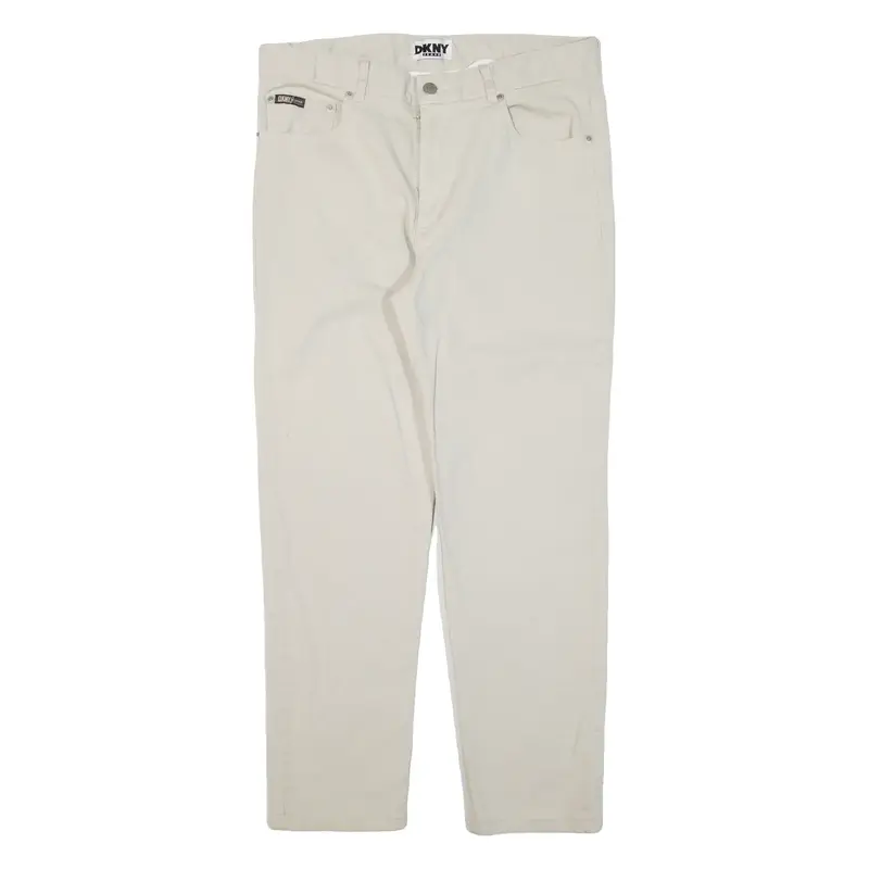 DKNY Womens Trousers Beige Regular Tapered W32 L26