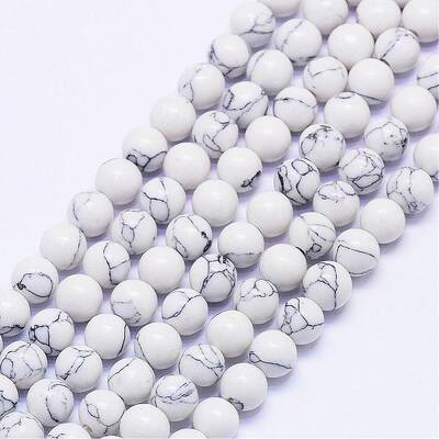 Synthetic Howlite Bead Strands