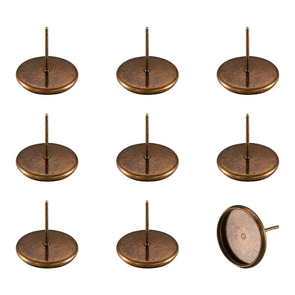 Brass Ear Studs Settings