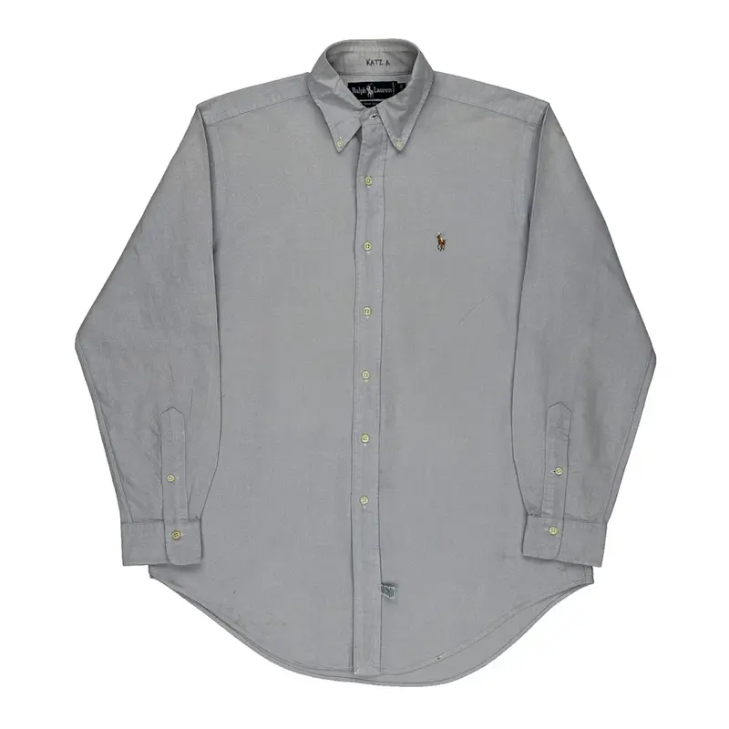 Ralph Lauren Shirt - Medium Grey Cotton | Size: medium