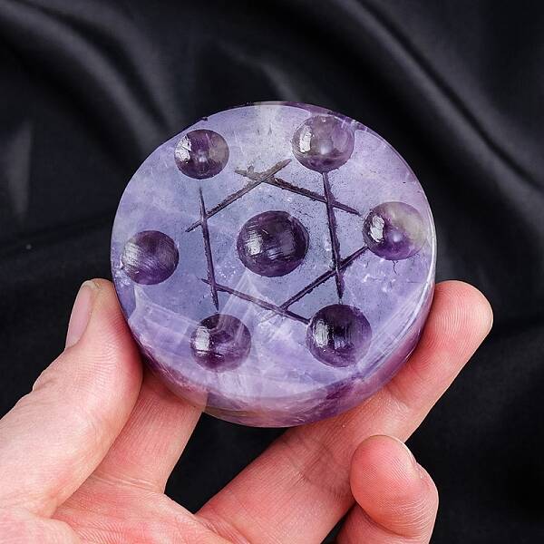 Natural Amethyst Seven Star Array Base