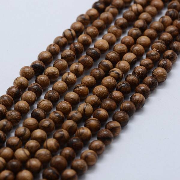 Natural Wood Beads Strands