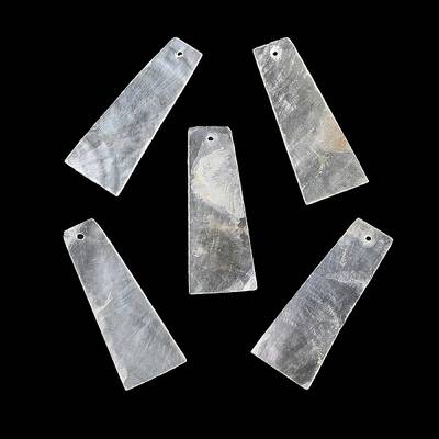 Natural Capiz Shell Pendants
