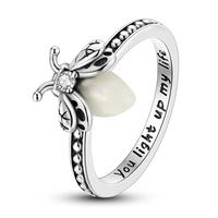 MULA Nature and Animal Theme Ring - 925 Silver Plated Firefly Ring for Women and Girls, Elegant and Gorgeous, Best Gift for N...